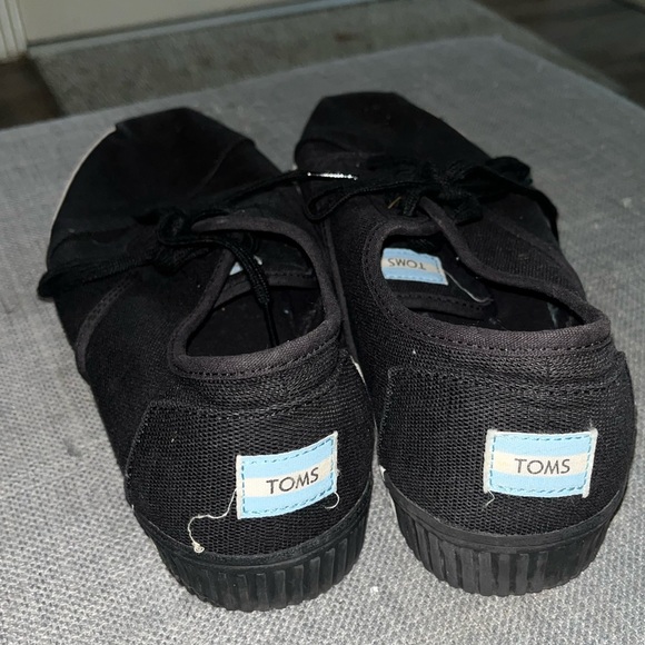 Toms Espadrilles Sneakers Black Women 10 - Picture 4 of 6